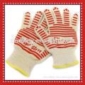 Kitchen Cooking BBQ Heat Resistant Gloves With Cotton Lining